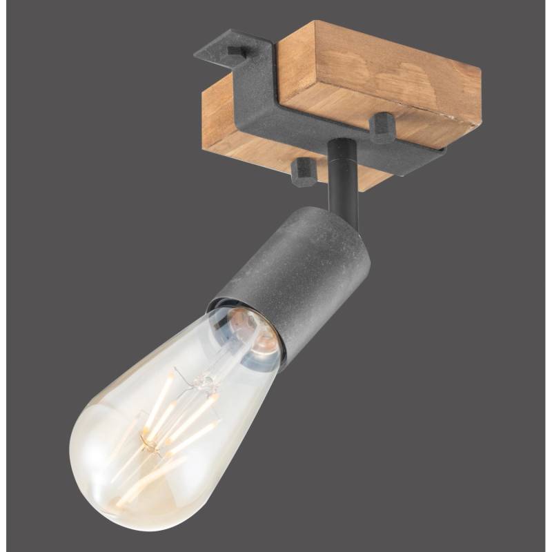 Just Light. Wand- und Deckenleuchte Slat Holz Natur 14,5 x 12 cm von Just Light.