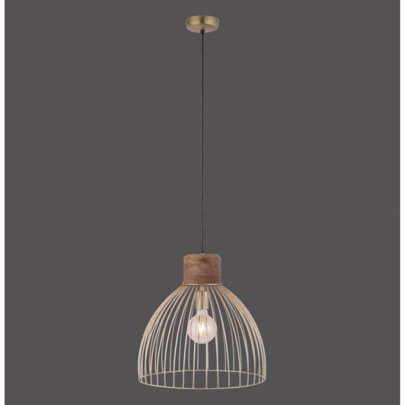 Just Light. Pendelleuchte Alami Messing Matt 1-flammig von Just Light.