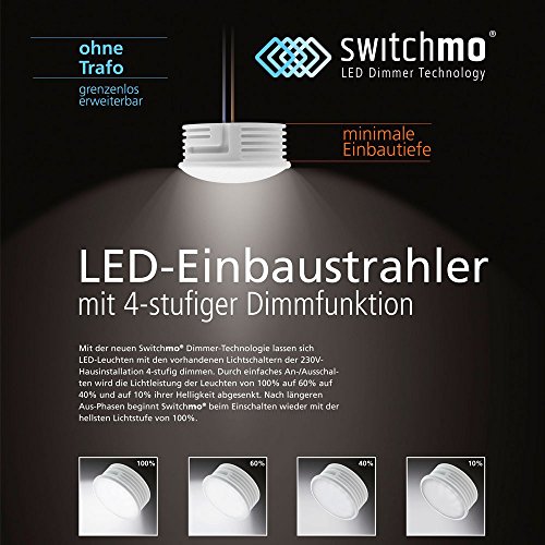 LED Switchmo dimmbares Leuchtmittel für Spots 350lm 5,5 W warmweiss von LeuchtenDirekt