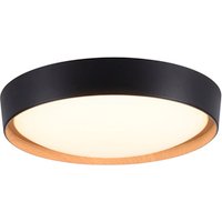 JUST LIGHT LED-Deckenleuchte »EMILIA«, , BxHxL: 40 x 10 x 40 cm, inkl. Leuchtmittel, dimmbar - schwarz von JUST LIGHT