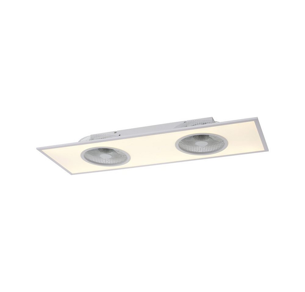 LeuchtenDirekt LED Deckenleuchte LED Deckenleuchte FLAT-AIR Ventilator, Ventilator: An-/Aus, 10 Geschwindigkeitsstufen, 1xLED-Board/24W/2700-5000K, An/Aus, 10 Geschwindigkeitsstufen von LeuchtenDirekt