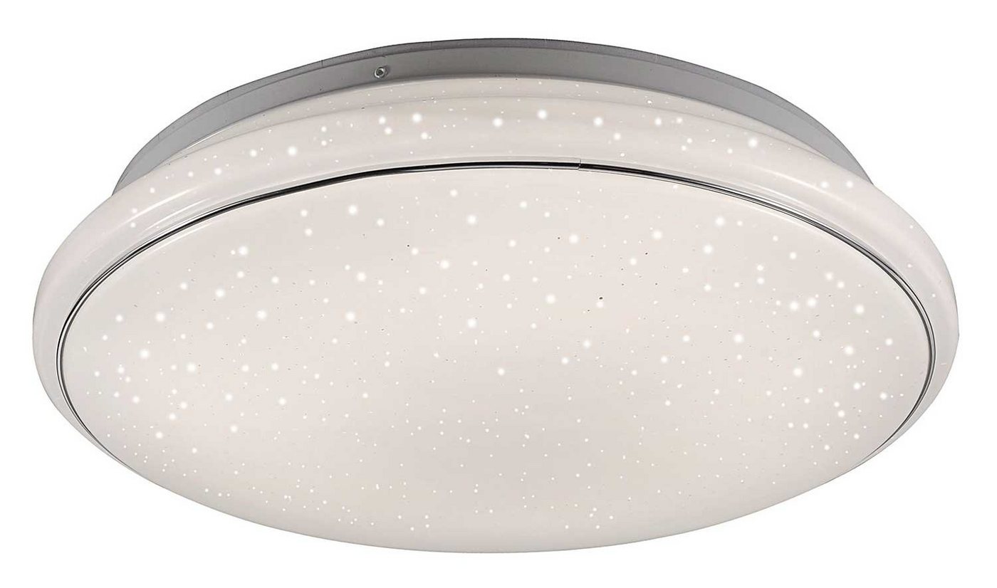 JUST LIGHT LED Deckenleuchte LOLA-SMART JUPI, Weiß, Metall, Ø 59 cm, LED fest integriert, Warmweiß, Neutralweiß, 1-flammig, Deckenlampe von JUST LIGHT