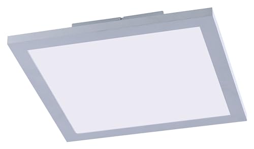 LeuchtenDirekt LED-Deckenleuchte - Weiß - Silbergrau - Kunststoff - Metall - 30 x 30 cm von LeuchtenDirekt