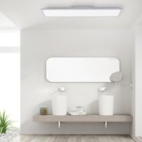 Led Deckenleuchte Flat in Silber und Weiß 36W 4100lm - Silber - Leuchten Direkt von JUST LIGHT