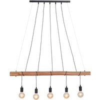 Leuchtendirekt - neuwertig] Leuchten Direkt Damian Hängeleuchte Pendelleuchte 5 Flg E27 Holz Eukalyptus B-Ware von LeuchtenDirekt
