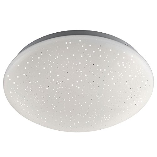 RGB LED Decken Leuchte Dimmer Fernbedienung Sternenhimmel Funkel Lampe Leuchten Direkt 14241-16 Weiss von LeuchtenDirekt