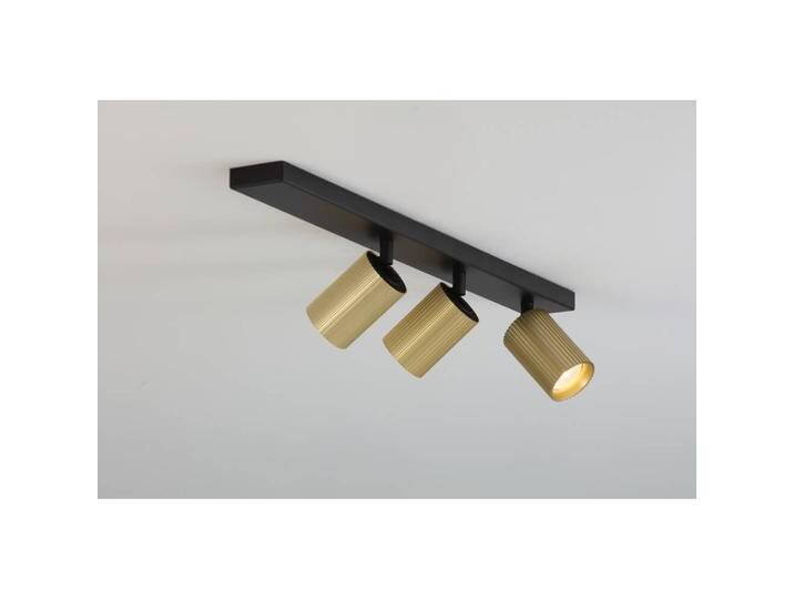 Deckenstrahler Onis 3-flammig - gold mit schwarz Lyora - 107103 von LeuchtenTotal