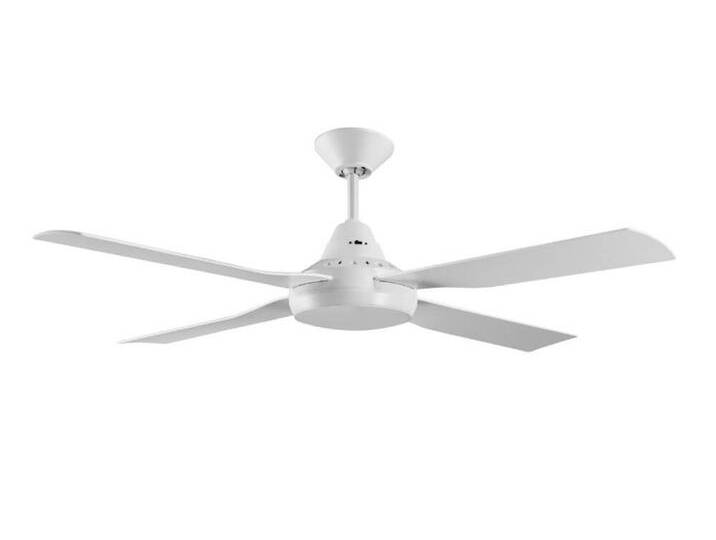 Deckenventilator weiß Moonah Ø 122cm IP55 Beacon - 212898 von LeuchtenTotal