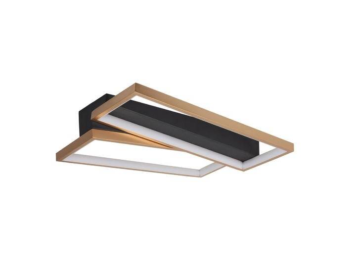 Design-Deckenleuchte Helios schwarz mit gold Highlight - P6616.01 von LeuchtenTotal