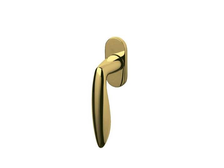 Design-Fenstergriff Onda Messing-Matte Olivari - K175BZL von LeuchtenTotal