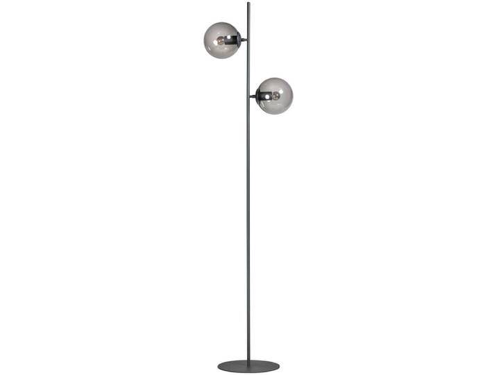 Designer-Stehleuchte Davina 2-flammig schwarz mit Rauchglas ETH - Designer-Stehleuchte Davina 2-flammig schwarz mit Rauchglas ETH - von LeuchtenTotal