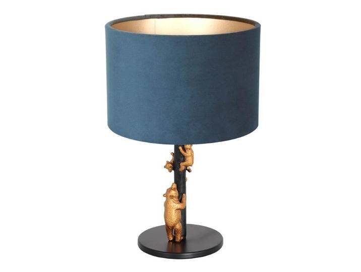 Designer-Tischlampe Animaux mit blauem Samt Steinhauer - 8236ZW Designer-Tischlampe Animaux mit blauem Samt Steinhauer - 8236ZW von LeuchtenTotal