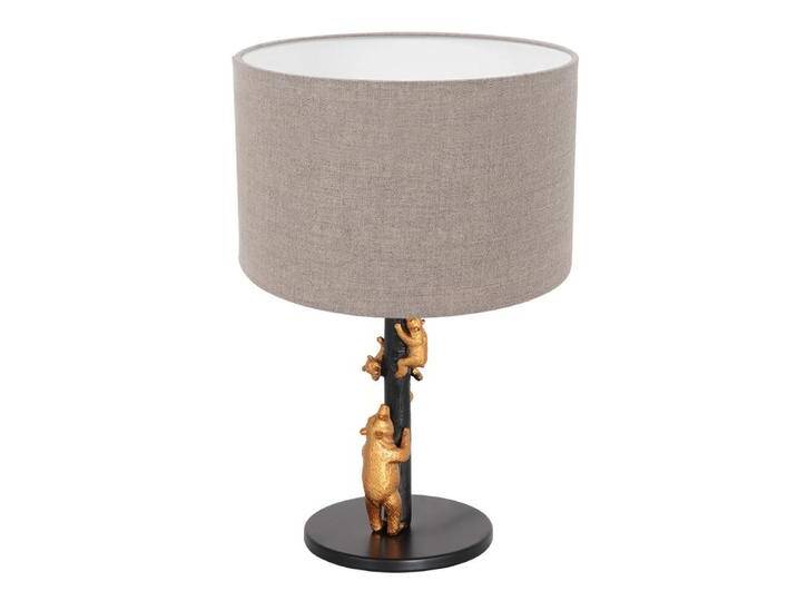 Designer-Tischlampe Animaux mit taupefarbener Kapuze Steinhauer - von LeuchtenTotal
