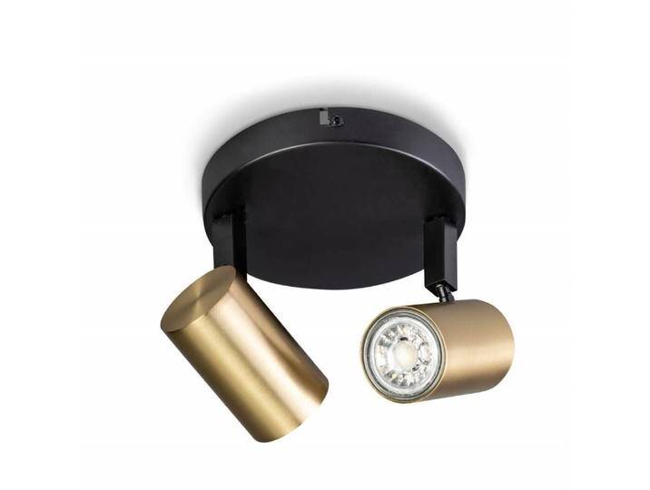 Doppelter Aufbaustrahler The Common schwarz mit gold ETH - Doppelter Aufbaustrahler The Common schwarz mit gold ETH - von LeuchtenTotal