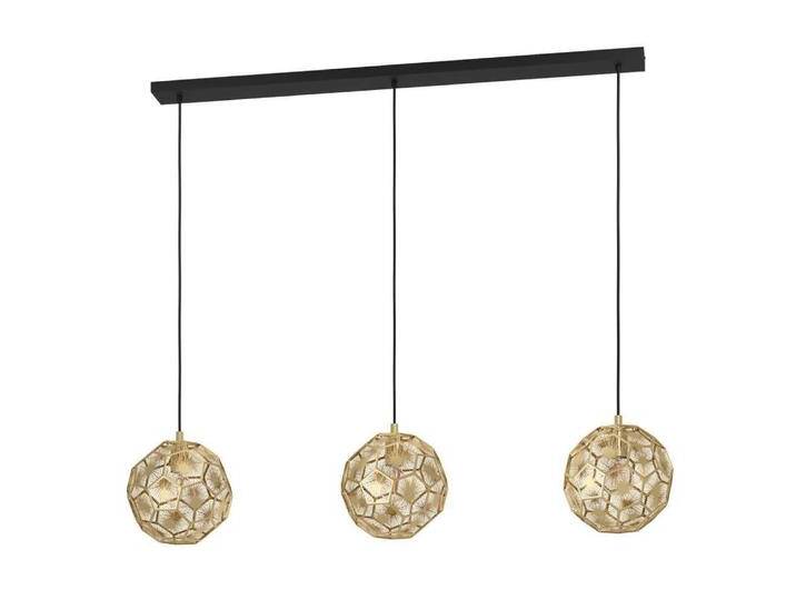 Goldene Hängelampe Skoura Esszimmer - 3-flammig Stars of Light - von LeuchtenTotal