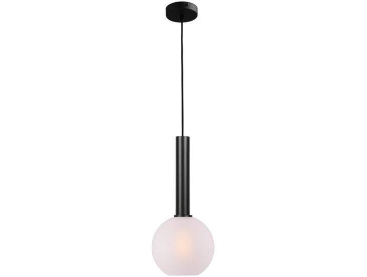Hängelampe Ø 20cm Bella 2 Schwarz mit mattweißem Glas Masterlight von LeuchtenTotal
