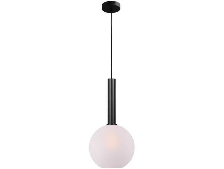 Hängelampe Ø 25cm Bella 2 Schwarz mit mattweißem Glas Masterlight von LeuchtenTotal