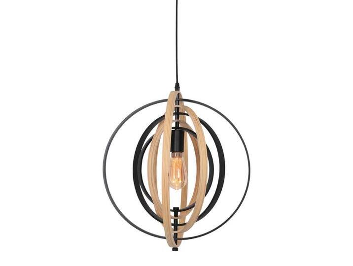 Hängelampe aus Holz Muoversi Ø 45cm Steinhauer - 3491BE von LeuchtenTotal