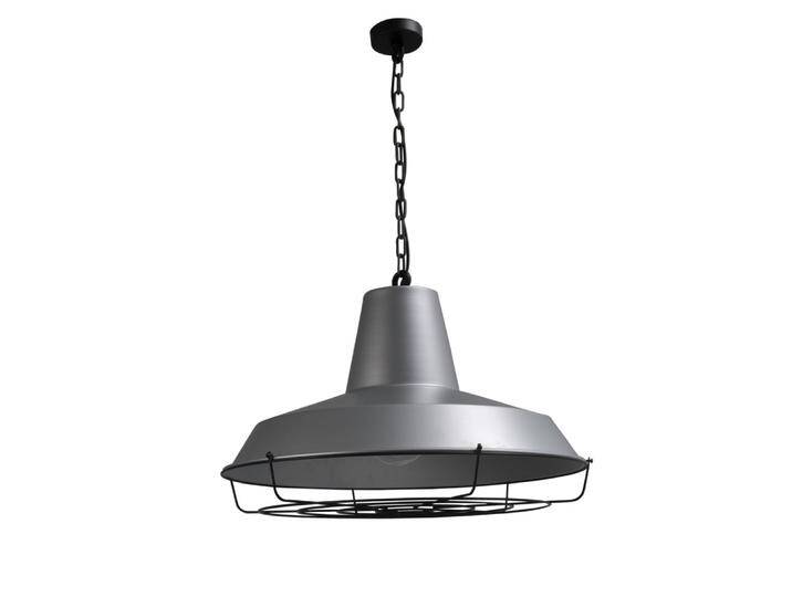 Pendelleuchte Prato XXL Industria 67 Grid grau mit schwarz von LeuchtenTotal