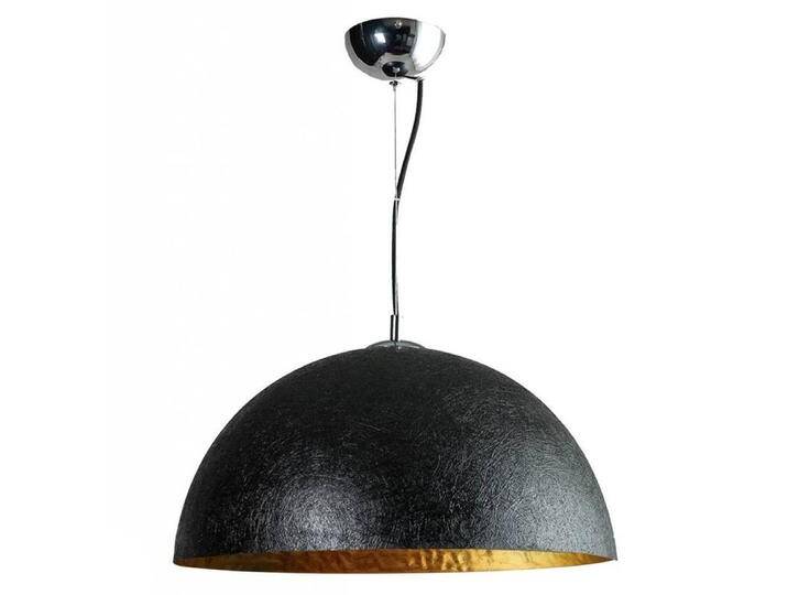 Robuste Hängelampe Mezzo Tondo 50 cm schwarz mit gold ETH - von LeuchtenTotal