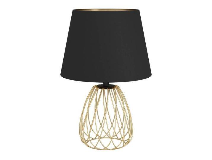 Tischlampe Jazminia Gold mit schwarzer Kappe Stars of Light - von LeuchtenTotal