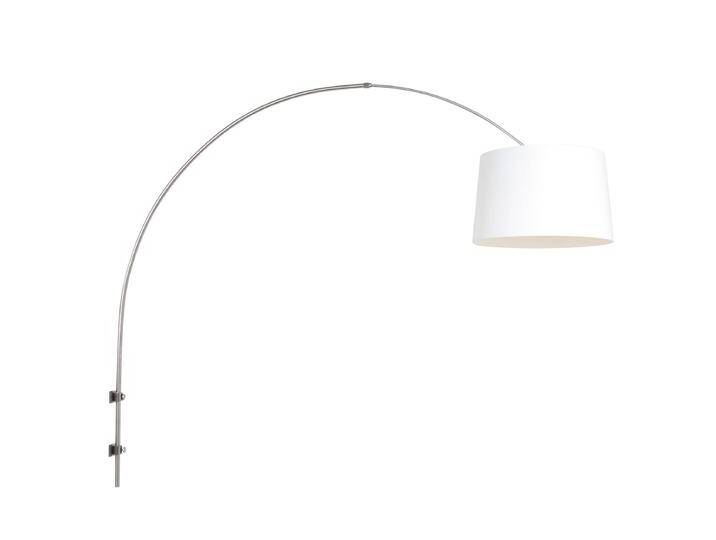 Wandbogenlampe Sparkled mit weißem Lampenschirm Steinhauer - von LeuchtenTotal