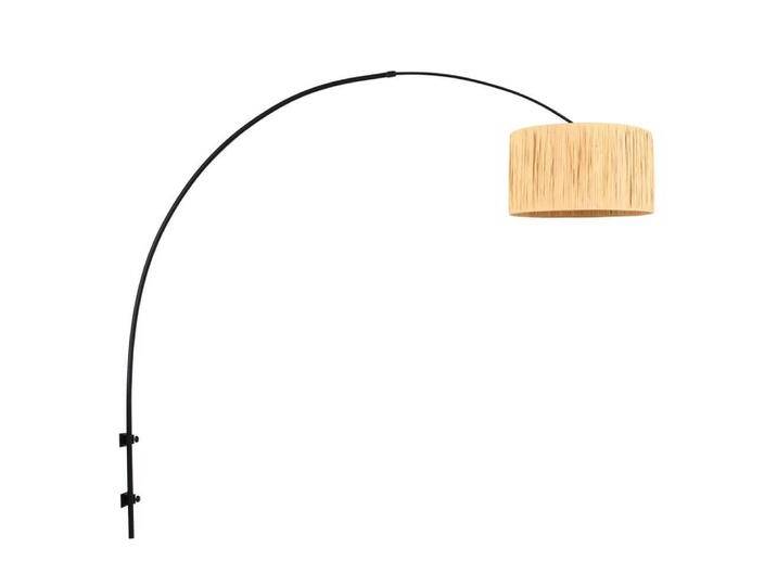 Wandleuchte Sparkled Light schwarz mit Strohschirm Steinhauer - von LeuchtenTotal