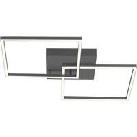 Just Light Deckenleuchte 14141-18 silber Alu Kunststoff B/H/L: ca. 53x7x53 cm von Just Light