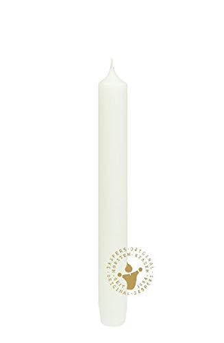Haushaltskerzen Elfenbein 210 x 24 mm, 6 Stück, Premium Kerzen von Jaspers Kerzen von Wiedemann