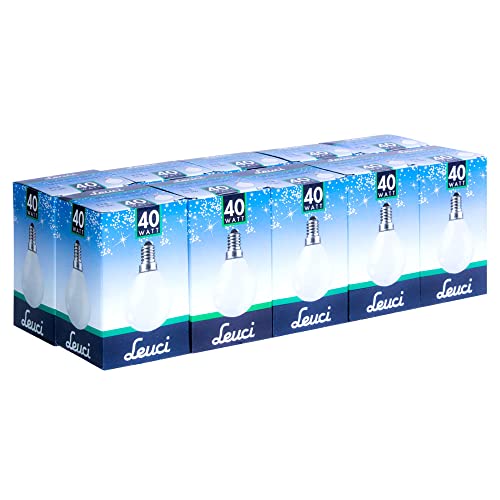 Leuci 10 x Glühbirne Tropfen 40W E14 Opal Weiss MATT Glühlampe 40 Watt Kugellampe warmweiß dimmbar Leuci 10 x Glühbirne Tropfen 40W E14 Opal Weiss MATT Glühlampe 40 Watt Kugellampe warmweiß dimmbar von Leuci