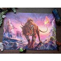 A5/A4 Rot 13 | Final Fantasy 7 Inspiriert Druck von LeucisticLynx