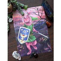 A5 Hase Link | Legende Von Zelda Inspiriert Druck A5 Hase Link | Legende Von Zelda Inspiriert Druck von LeucisticLynx
