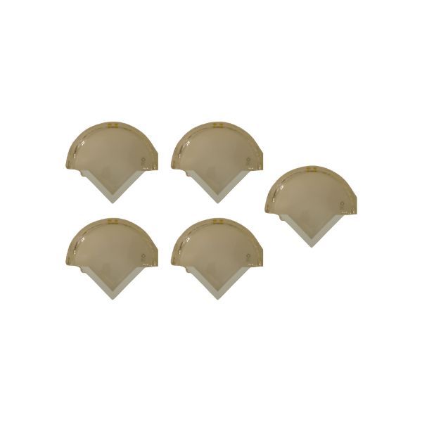 Set aus 5 Murano Glas Wandleuchten im Fächer-Design (80er Jahre), Leucos von Leucos