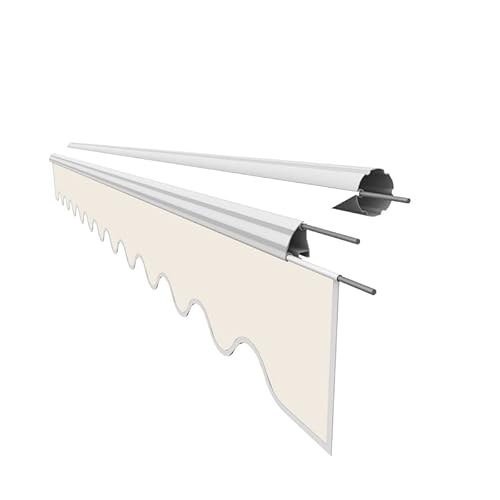Leudus Markisen Volant Markisenbespannung Sonnenschutz Ersatzstoffe 5.35m*23cm SPD001 Sonnenmarkise fertig genäht von Leudus