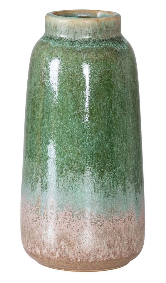 Levandeo® Dekovase, Blumenvase H17cm Vase Porzellan Grün Taupe Tischdeko Dekovase Deko von Levandeo®