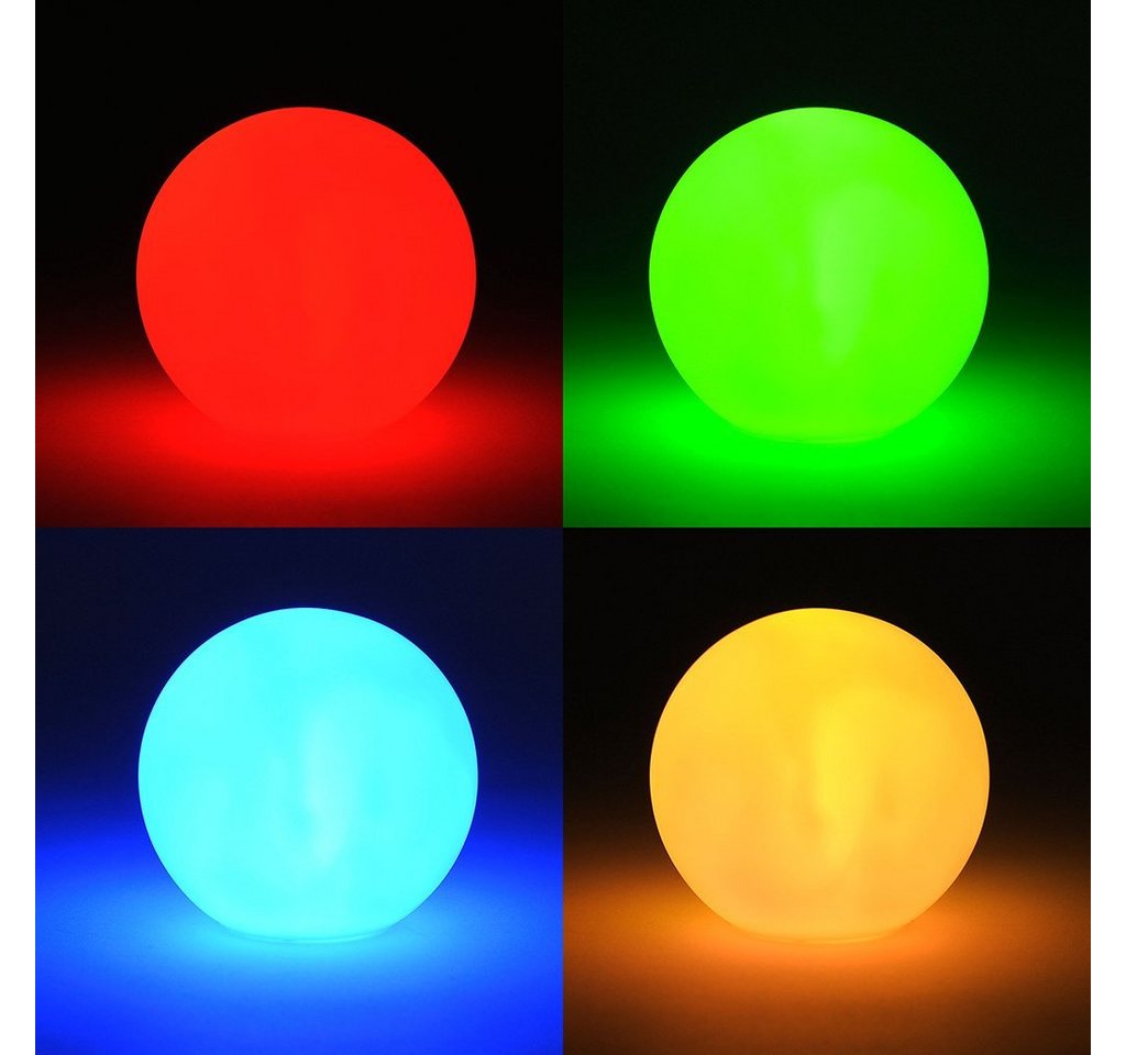 Levandeo® Nachttischlampe, LED Kugel 8cm Lampe Leuchtkugel Farbwechsel Stimmungskugel von Levandeo®