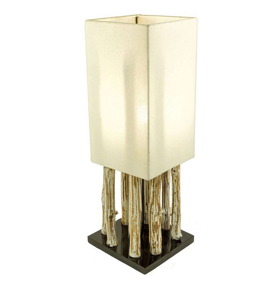 Levandeo® Nachttischlampe, Lampe Tischlampe aus Holz Holzlampe Tischleuchte Treibholz 51cm von Levandeo®