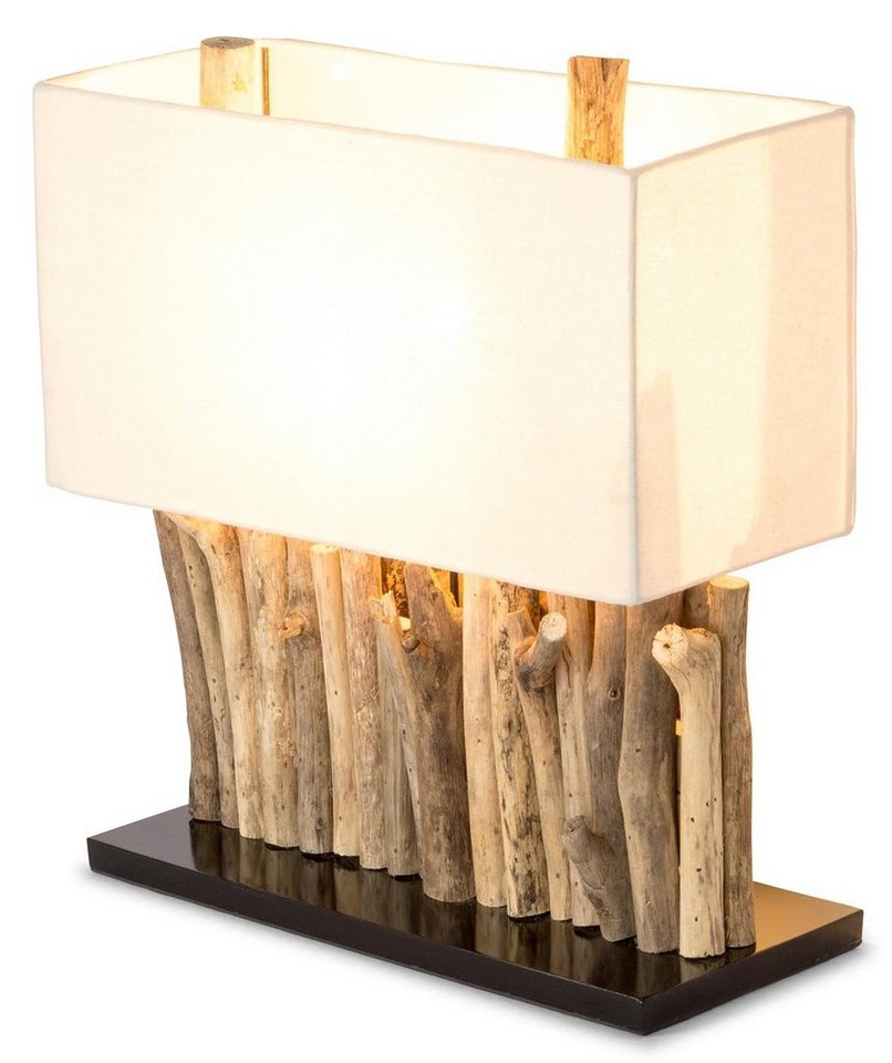 Levandeo® Nachttischlampe, levandeo Lampe 35 x 40 x 16 cm Tischlampe Treibholz Unikat Holzlampe von Levandeo®