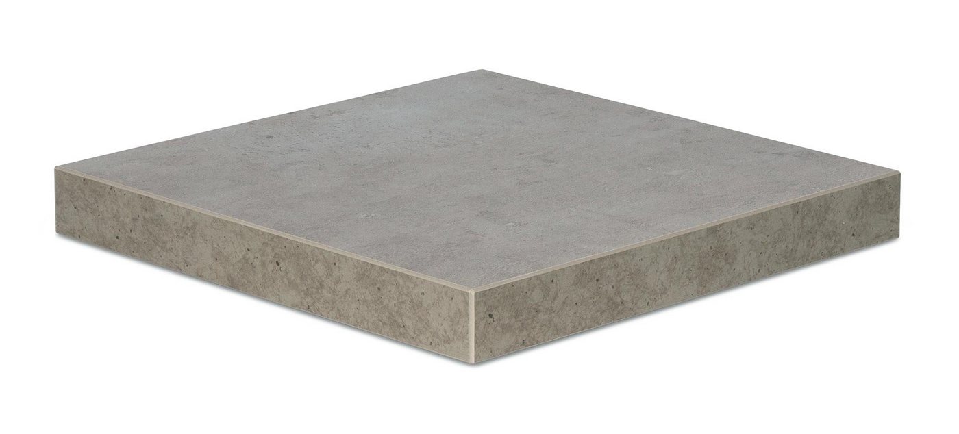 Levandeo® Wandregal, levandeo Eckregal Beton 32x32cm Wandregal Holz Dekor Regal von Levandeo®