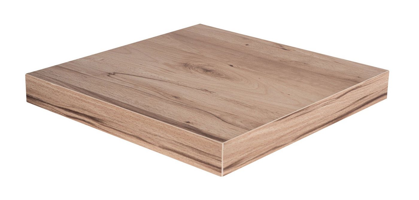 Levandeo® Wandregal, levandeo Eckregal Kernbuche 32x32cm Wandregal Holz Dekor Regal von Levandeo®