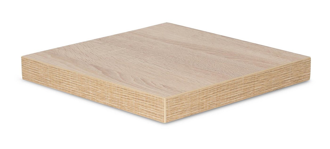 Levandeo® Wandregal, levandeo Eckregal Sonoma Eiche 32x32cm Wandregal Holz Dekor Regal von Levandeo®
