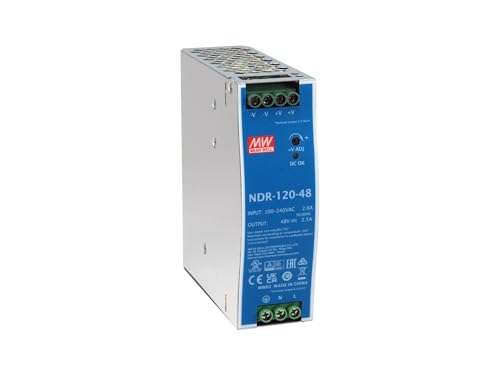 Level One ind. Netzteil POW-4842 48VDC 120W DIN-Schiene PoE von LevelOne