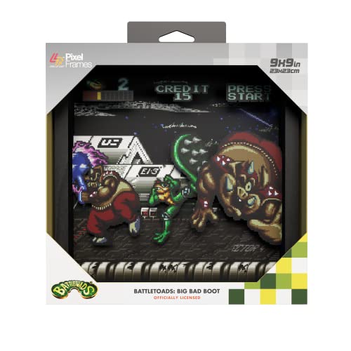 Level Up Labs Pixel Frames Battletoads – Big Bad Boot (22,9 x 22,9 cm) von Level Up Labs