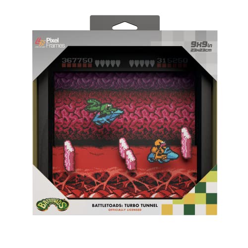 Level Up Labs Pixel Frames Battletoads - NES Turbo Tunnel (22,9 x 22,9 cm) von Level Up Labs