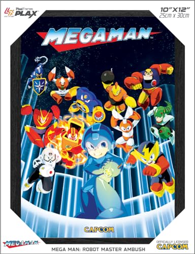 Level Up Labs Pixel Frames PLAX: Mega Man: Robot Master Ambush – 3D-gerahmtes Linsenraster-Poster, 25,4 x 30,5 cm Level Up Labs Pixel Frames PLAX: Mega Man: Robot Master Ambush – 3D-gerahmtes Linsenraster-Poster, 25,4 x 30,5 cm von Level Up Labs