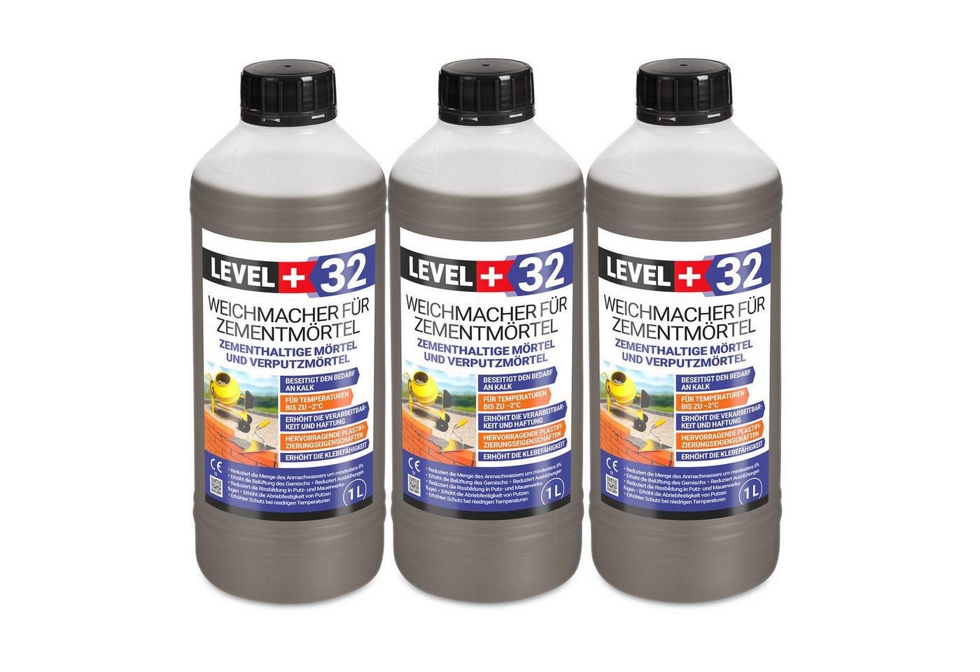 Level+ Beton LEVEL+ Weichmacher für Mörtel Flüssig L+32 Ersetzt Kalk 3L Level+ Beton LEVEL+ Weichmacher für Mörtel Flüssig L+32 Ersetzt Kalk 3L von Level+