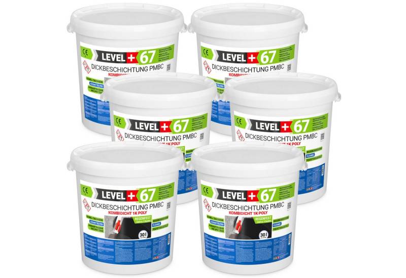 Level+ Dichtstoff Bitumen Dickbeschichtung 1K Polystyrol PMBC 1K Poly L+67 - 180L von Level+