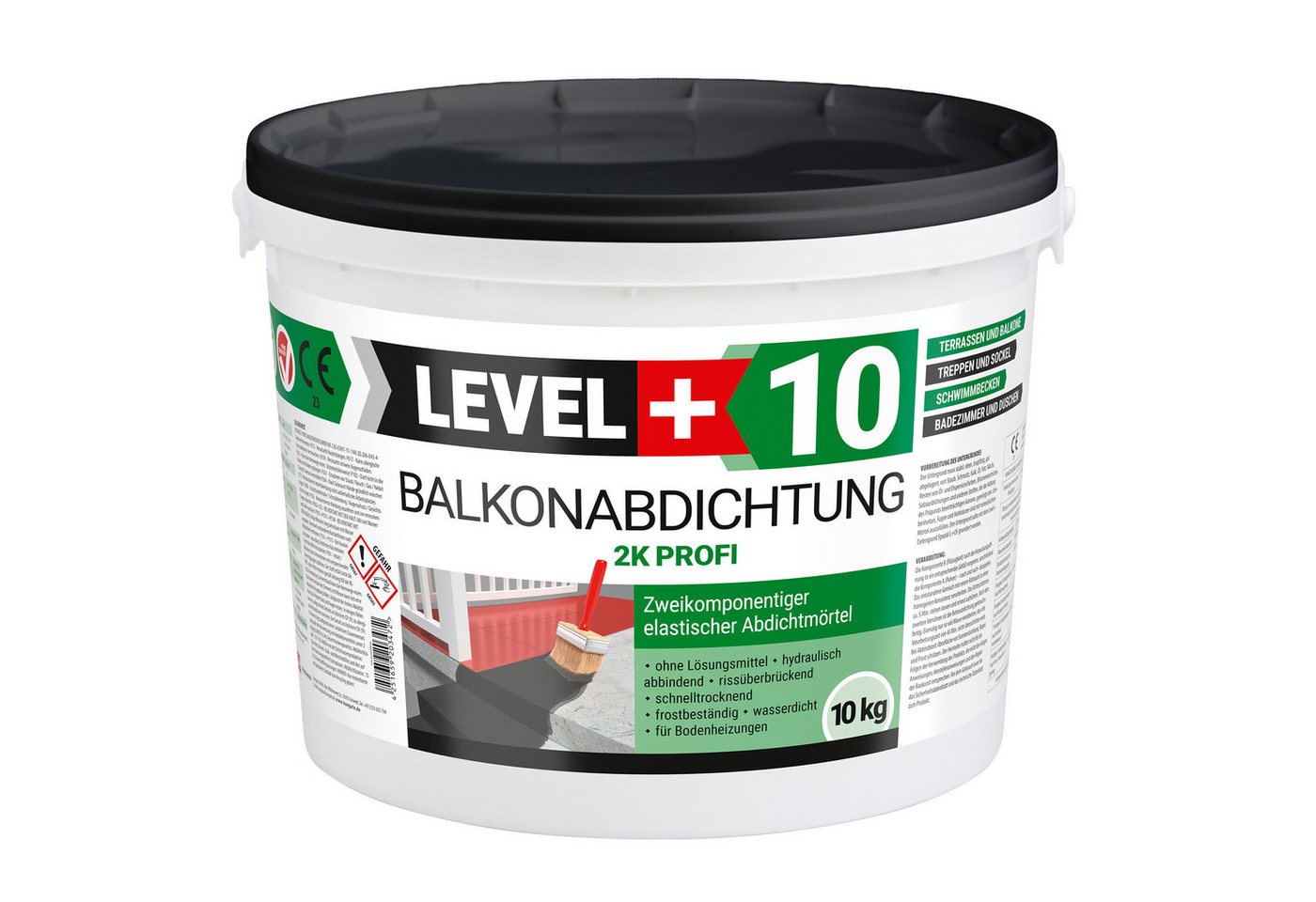 Level+ Dichtstoff LEVEL+ Balkonabdichtung Dichtschlämme 2K Terrasse L+10 - 10KG Level+ Dichtstoff LEVEL+ Balkonabdichtung Dichtschlämme 2K Terrasse L+10 - 10KG von Level+