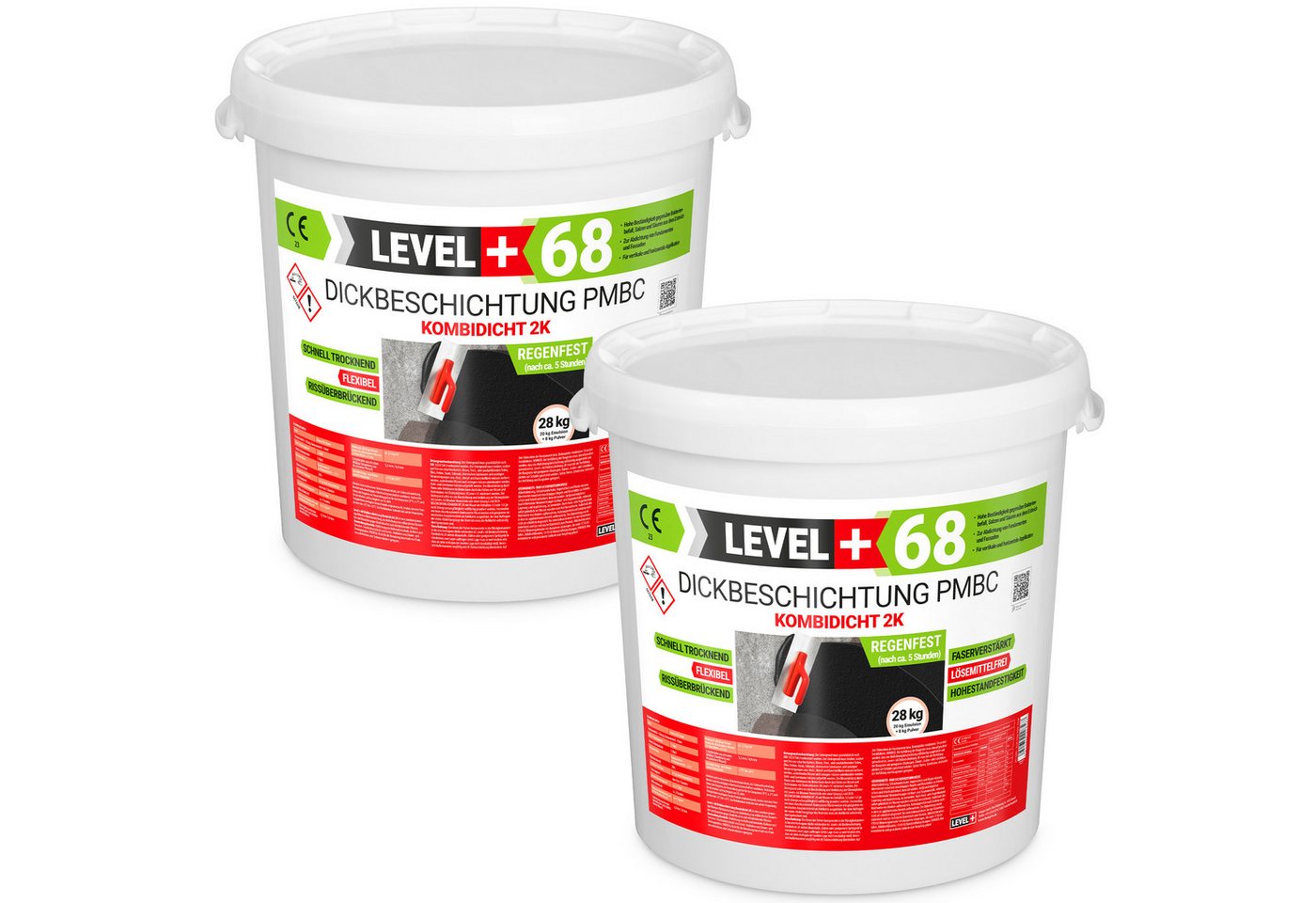Level+ Dichtstoff LEVEL+ Bitumen Dickbeschichtung PMBC Kombidicht 2K L+68 - 56KG Level+ Dichtstoff LEVEL+ Bitumen Dickbeschichtung PMBC Kombidicht 2K L+68 - 56KG von Level+