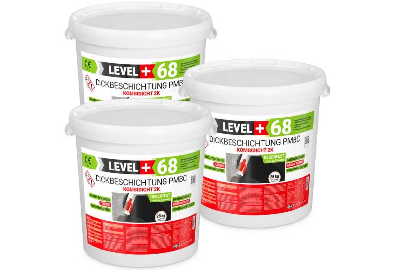 Level+ Dichtstoff LEVEL+ Bitumen Dickbeschichtung PMBC Kombidicht 2K L+68 - 84KG von Level+